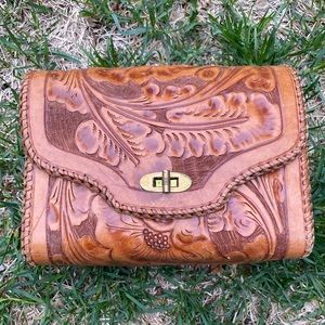 Vintage Leather Clutch